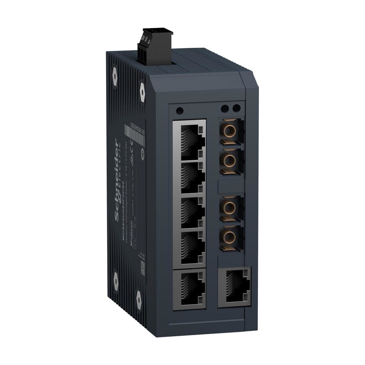 Schneider Electric - Conexión SwitchNOGest_6x100TXRJ45,2xFOMonoSC