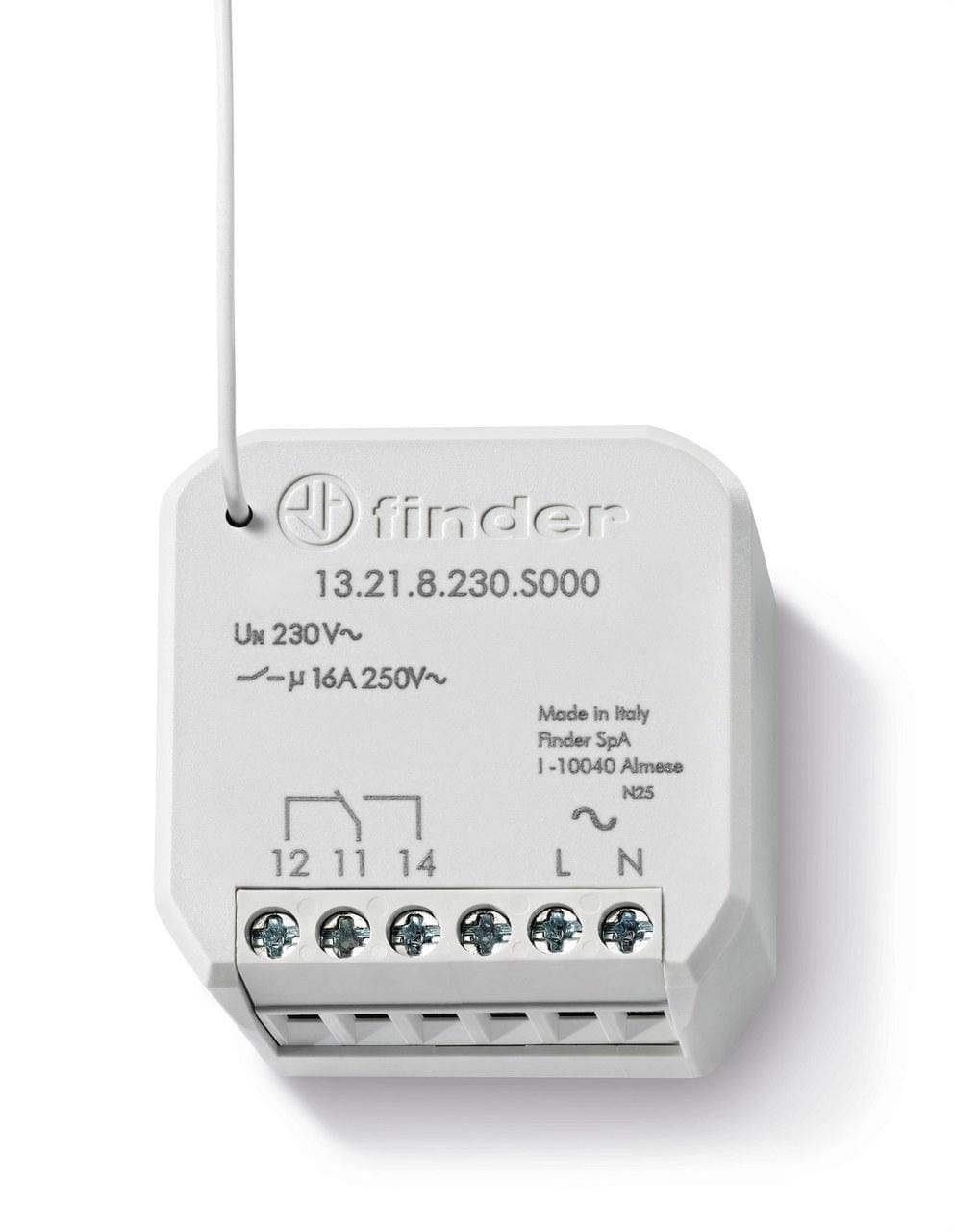FINDER - Actuador remoto multifunción 868MHz BLISS2 SERIE 13, 1 contacto conmutado 16A