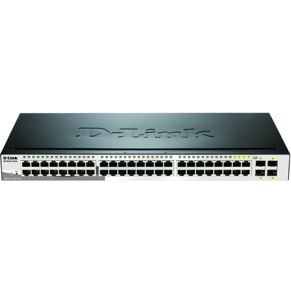 D-LINK - Switch 48 Puertos Gigabit +4 Combo SFP DGS-1210-48