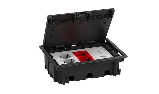 MMCONECTA - KIT SUEL 3 MD - 2SCH BL + 2SCH RO + RJ45