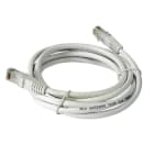 TELEVES - Cable de red U/UTP Cu CAT6 PVC blanco 2m (bolsa)