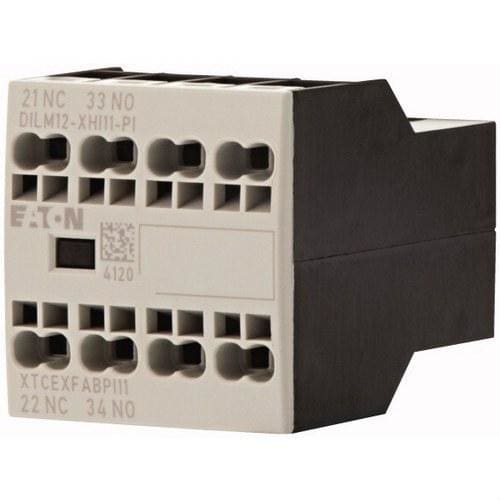 EATON - Bloque de contactos auxiliares 1 NO+1 NC montaje frontal conexión a tornillo para contactores DILM7 38 Push-in