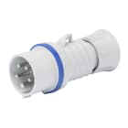 GEWISS - Clavija móvil recta HP conexionado de tornillo 3P+N+T 32A 200-250V 50-60Hz 9h azul IP44/54