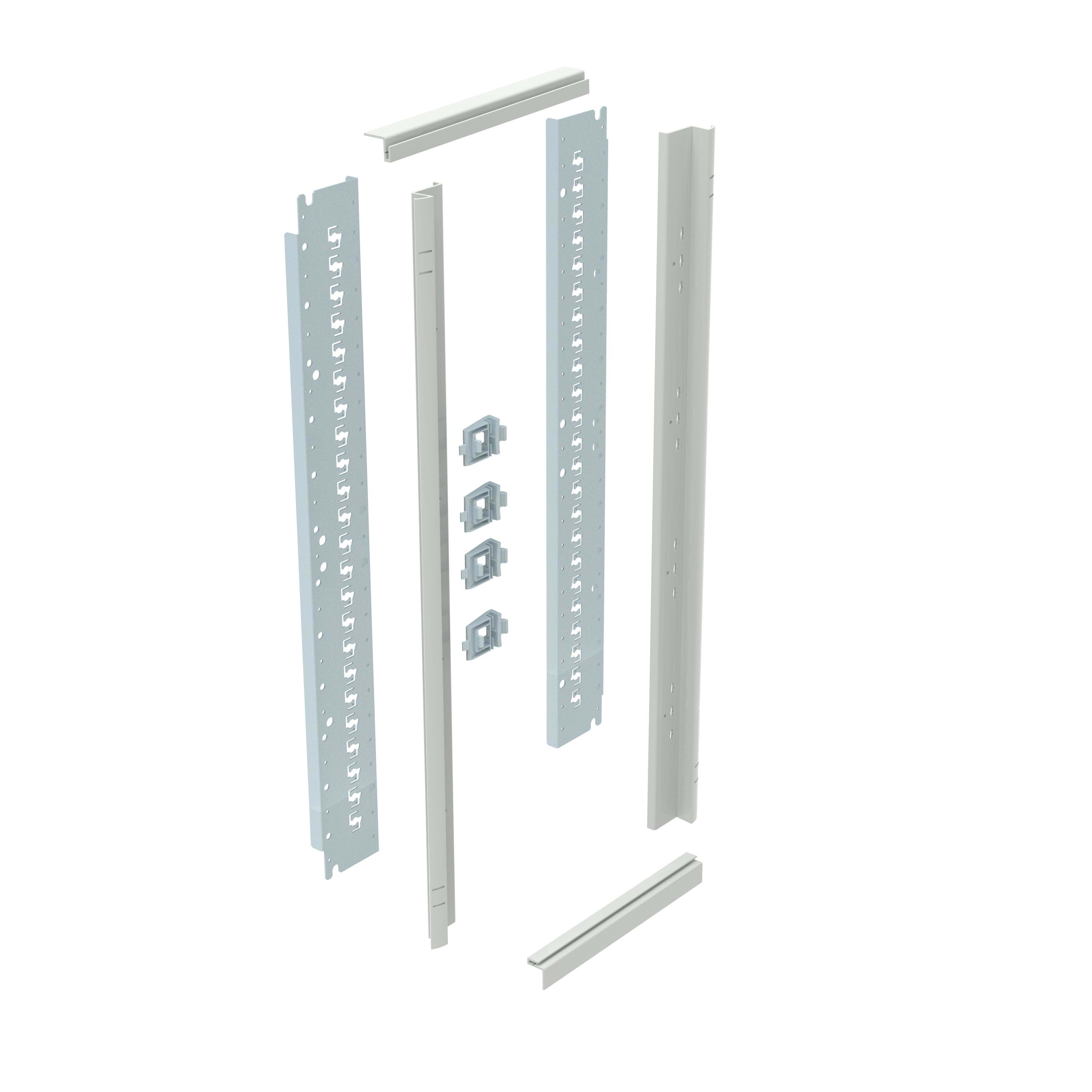 LEGRAND - Chasis modular para componer montantes para armarios Atlantic y Marina - 1000x600 - acabado plástico - RAL 7035