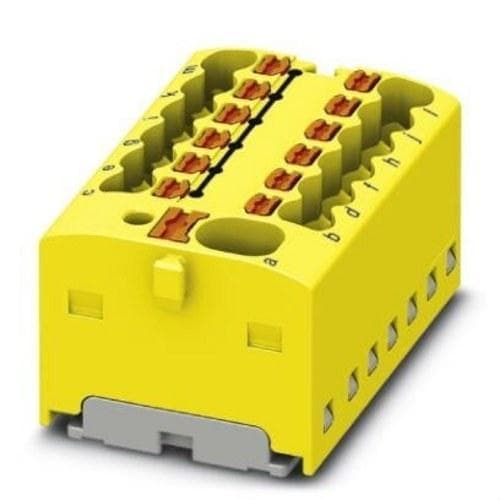PHOENIX CONTACT - Bloque para distribución PTFIX 4/12X1,5 YE 450V 17,5A conexión push-in amarillo