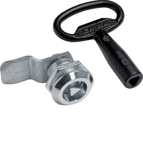 HAGER - Cerradura triangular VEGA-D 7mm con 2 llaves