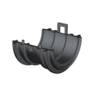 PEMSA - Soporte medio de tubo de poliamida 12 para la sujeción de tubos flexibles para robótica, DN36 en color Negro RAL 9005.
