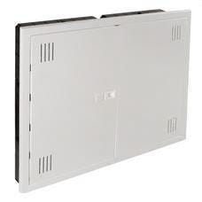 SOLERA - Registro de terminación de red de empotrar 720x528x86mm, 2 puertas con 2 bases 2P+T, 16A 250V