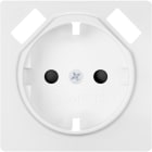 BJC - Tapa Schuko + USB MIRO blanco mate