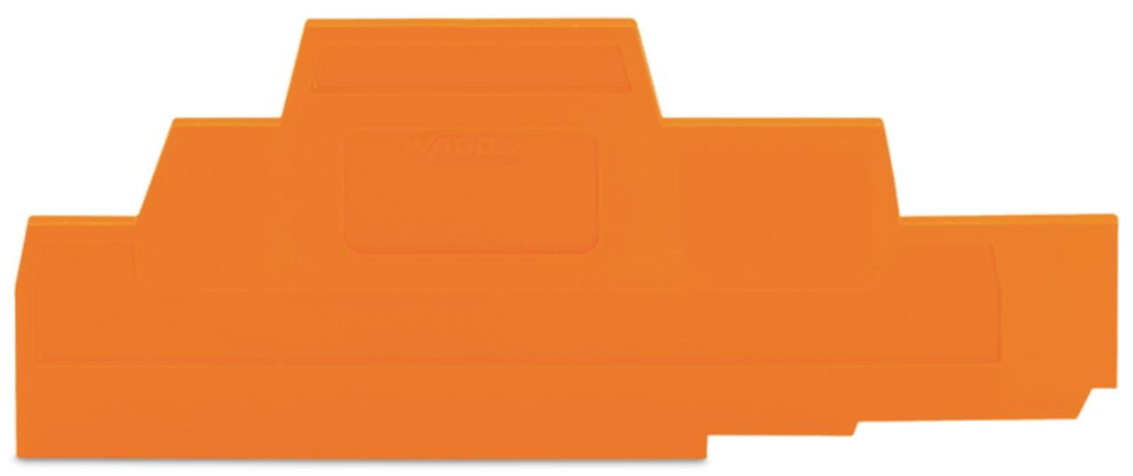 WAGO - Placa final intermedia Serie 280 113mm naranja