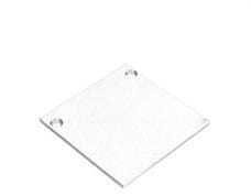 TSL - Tapa sin pasacable perfil relieve TSL-P46RD blanco