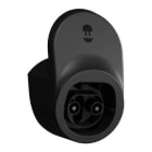 WALLBOX - SOPORTE NEGRO PARA CABLE Y CONECTOR TIPO 2