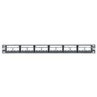 PANDUIT - PATCH PANEL, 24 PORT, MODULAR SNAP IN, BLACK