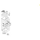 ABB - Kit placas modulares XT5 3-4P fijo motor 400/630A instalación vertical 600mm