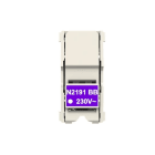 NIESSEN - Lámpara LED para mecanismo con visor interruptor / pulsador Zenit blanco