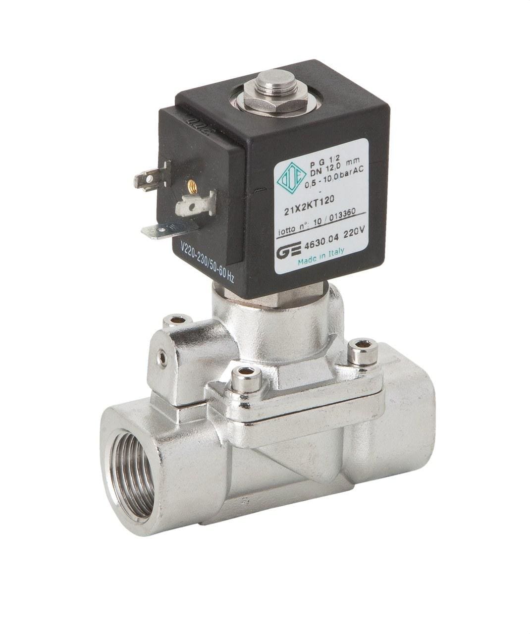 GENEBRE - Electroválvula 2 vías INOX N/C 3/4" 220V