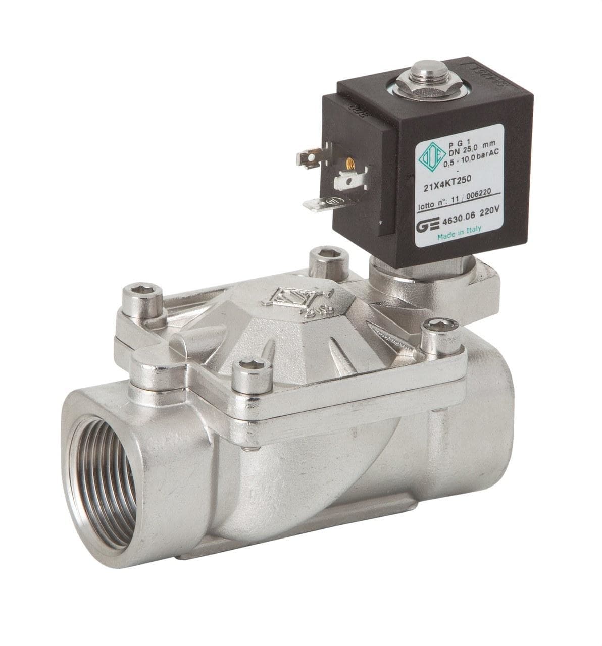 GENEBRE - Electroválvula 2 vías INOX N/C 1" 220V