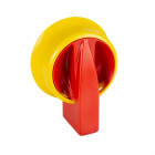 GAVE - MANDO 0-I (0 12h - 60º) IP69K ROJO/AMARILLO PARA TAMAÑO D2, D3 BLOQUEABLE POR CANDADOS