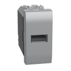BTICINO - Base cargador individual USB Livinglight - Tipo A - Tech - 1 módulo