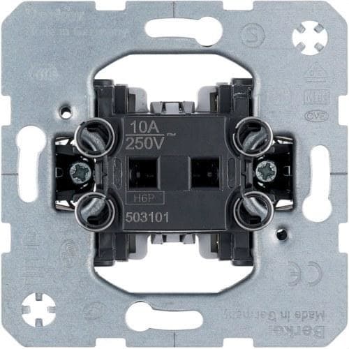 HAGER - Mecanismo pulsador marcha 1T+2 borne basculante 10A/250V
