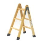 PLABELL - ESCALERA DE MADERA CON PELDAÑO ANCHO 3+3 A=89CM