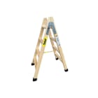 PLABELL - ESCALERA DE MADERA CON PELDAÑO ANCHO 4+4 A=114CM