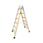 PLABELL - ESCALERA DE MADERA CON PELDAÑO ANCHO 6+6 A=164CM