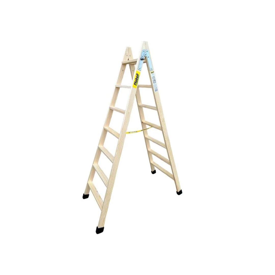 PLABELL - ESCALERA DE MADERA CON PELDAÑO ANCHO 7+7 A=190CM