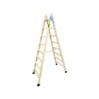 PLABELL - ESCALERA DE MADERA CON PELDAÑO ANCHO 8+8 A=214CM