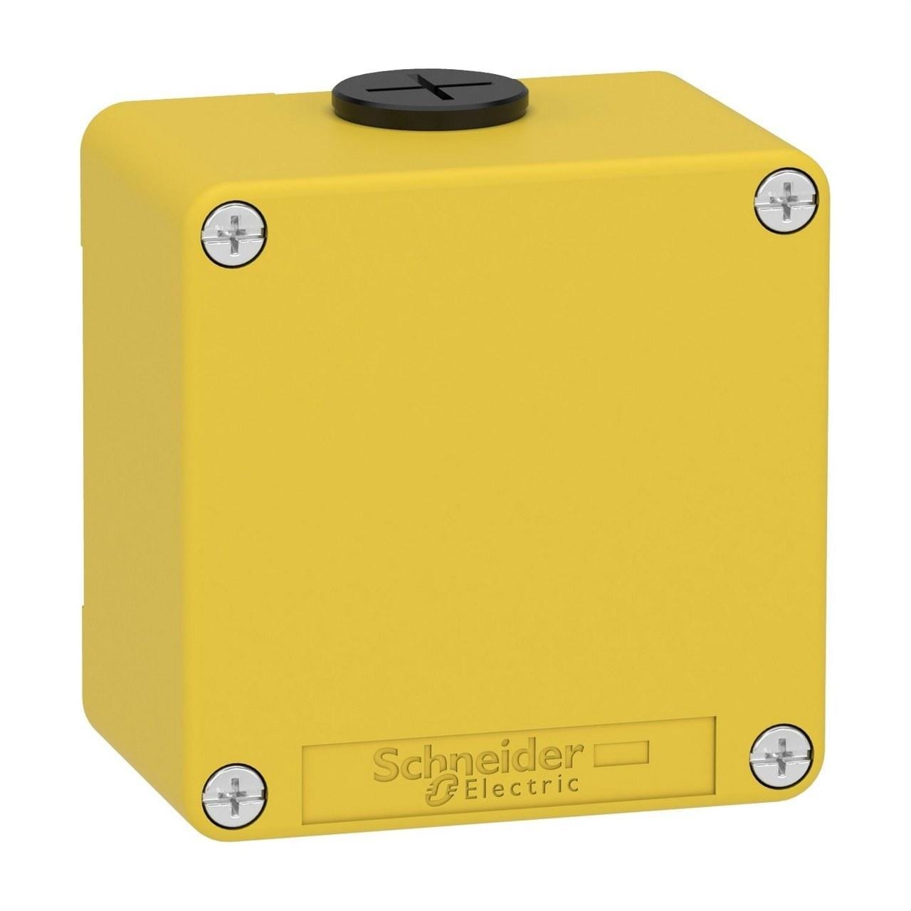 Schneider Electric - Caja vacía sin orificios amarilla