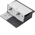 HAGER - Toma schuko doble blanco
