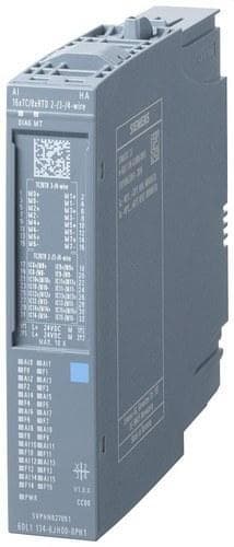 SIEMENS - Módulo de entrada analógica SIMATIC ET 200SP HA, AI 16xTC/8xRTD 2-/3-/4-hilos HA para bornes H1, M1