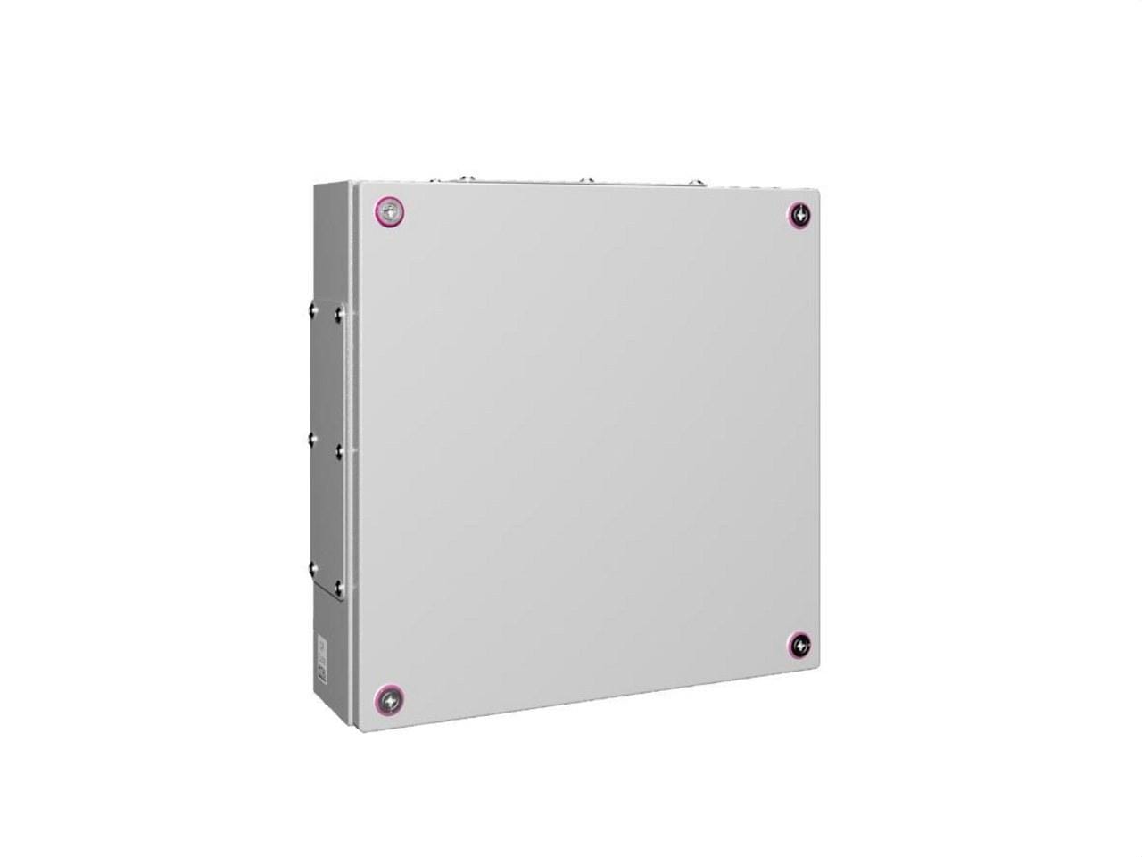 RITTAL - Caja de borne KX 400x400x120mm chapa de acero con placa entrada cables