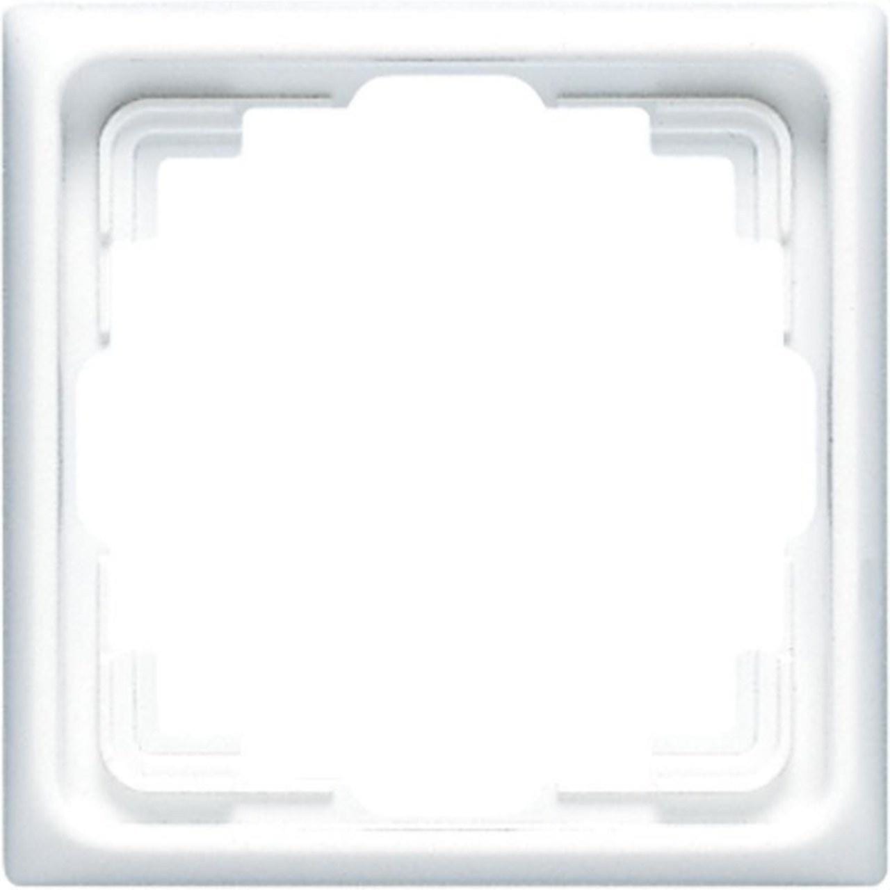 JUNG - Marco canal 1 elemento blanco alpino