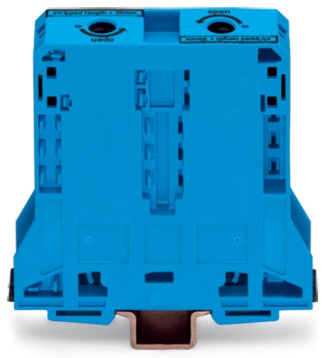 WAGO - Borna paso Serie 285 2 conductores 107mm azul