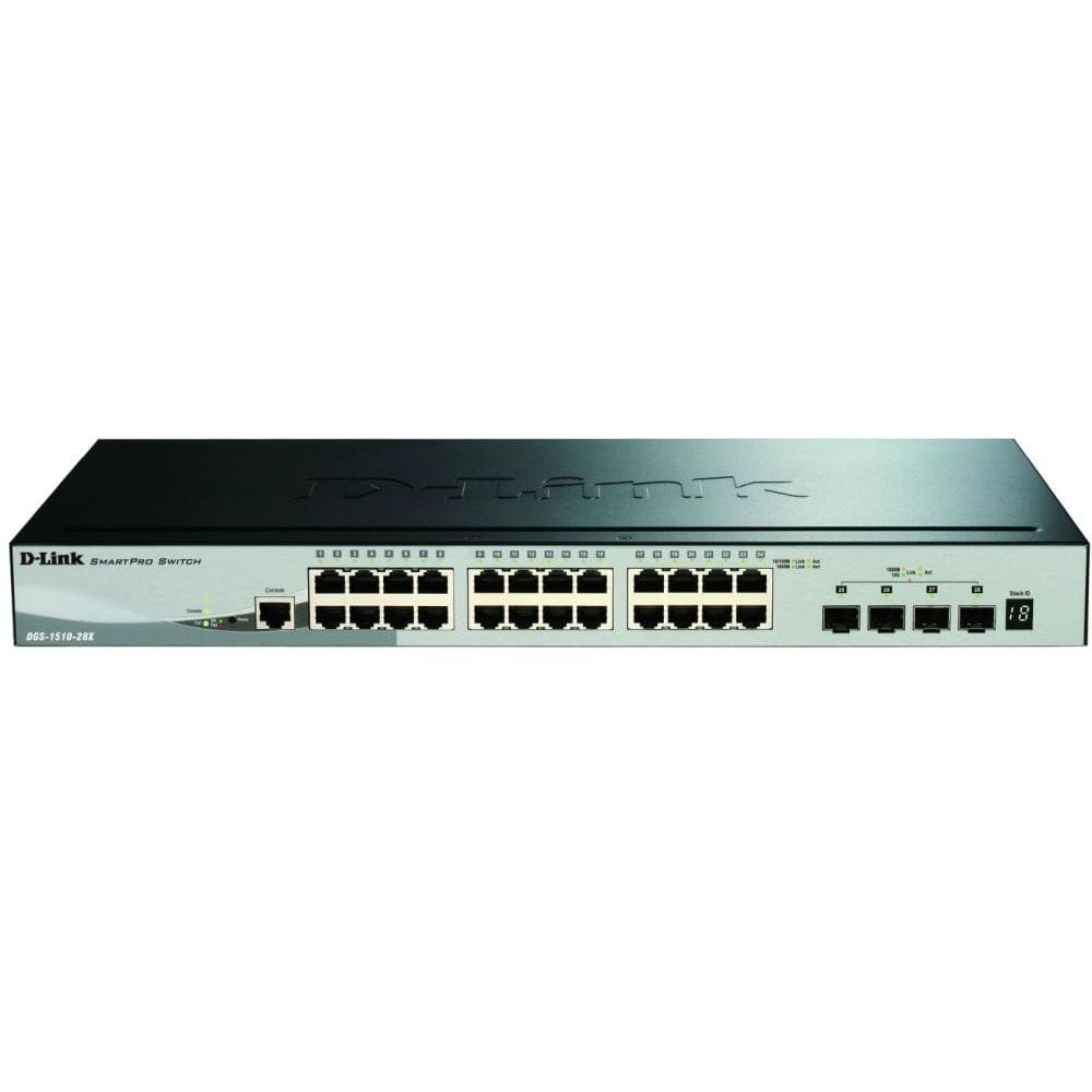 D-LINK - 24-PORT 10/100/1000MBPS GIGABIT STACKABLE SMART +