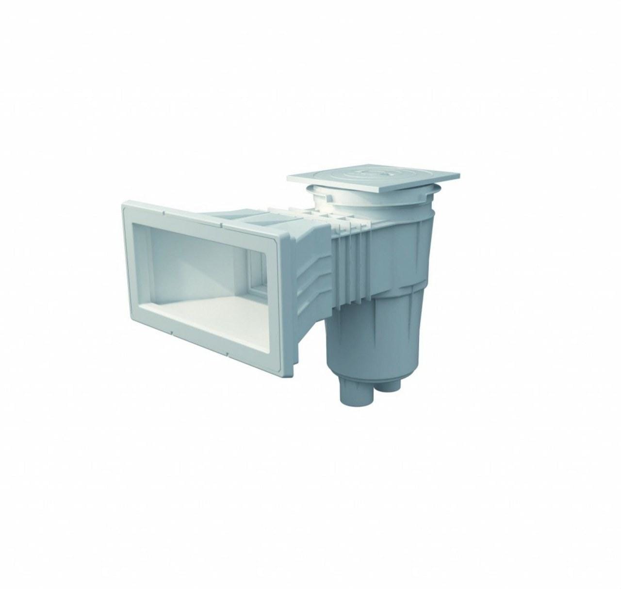 ASTRALPOOL - Skimmer 17,5l boca ampliable tapa cuadrada blanco