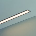 JISO - Perfil de aluminio de 2 metros para tiras LED empotrable color aluminio