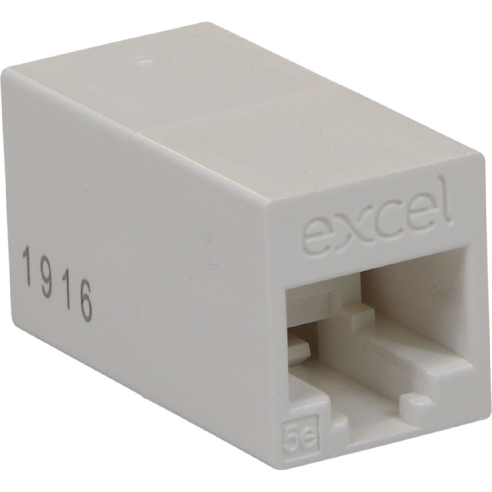 EXCEL - EXCEL CAT5E RJ45 IN-LINE CONNECTOR WHITE