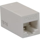 EXCEL - EXCEL CAT5E RJ45 IN-LINE CONNECTOR WHITE