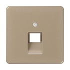 JUNG - Placa central para toma teléfono UAE 1x8P bronce oro