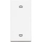 BTICINO - Pulsador doble para persianas Classia - 10A - 250Vca - con bloqueo mecánico - Blanco - 1 módulo
