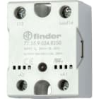 FINDER - Relé de estado sólido SERIE 77, 1 salida NA 50A, montaje en panel, 24V DC, salida 600V AC, tipo relé, conexión zero crossing