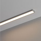 JISO - Perfil de aluminio de 2 metros para tiras LED superficie color aluminio