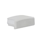 JISO - Tapa lateral sin orificio para perfil 7100 de 2 metros color aluminio