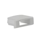 JISO - Tapa lateral con orificio para perfil 7100 de 2 metros color aluminio