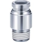 SMC - KQG2S10-02S  RACOR INOX. RECTO MACHO CILÍNDRICO Ø10 RC 1/4