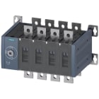 SIEMENS - Conmutador de transferencia manual MTSE, tamaño 4, 415V, 500A, 4 polos, accionamiento frontal unidad base sin maneta, conexiones planas