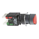 Schneider Electric - Pulsador luminoso 16 rasante impulsor 1 NA/CC rojo redondo