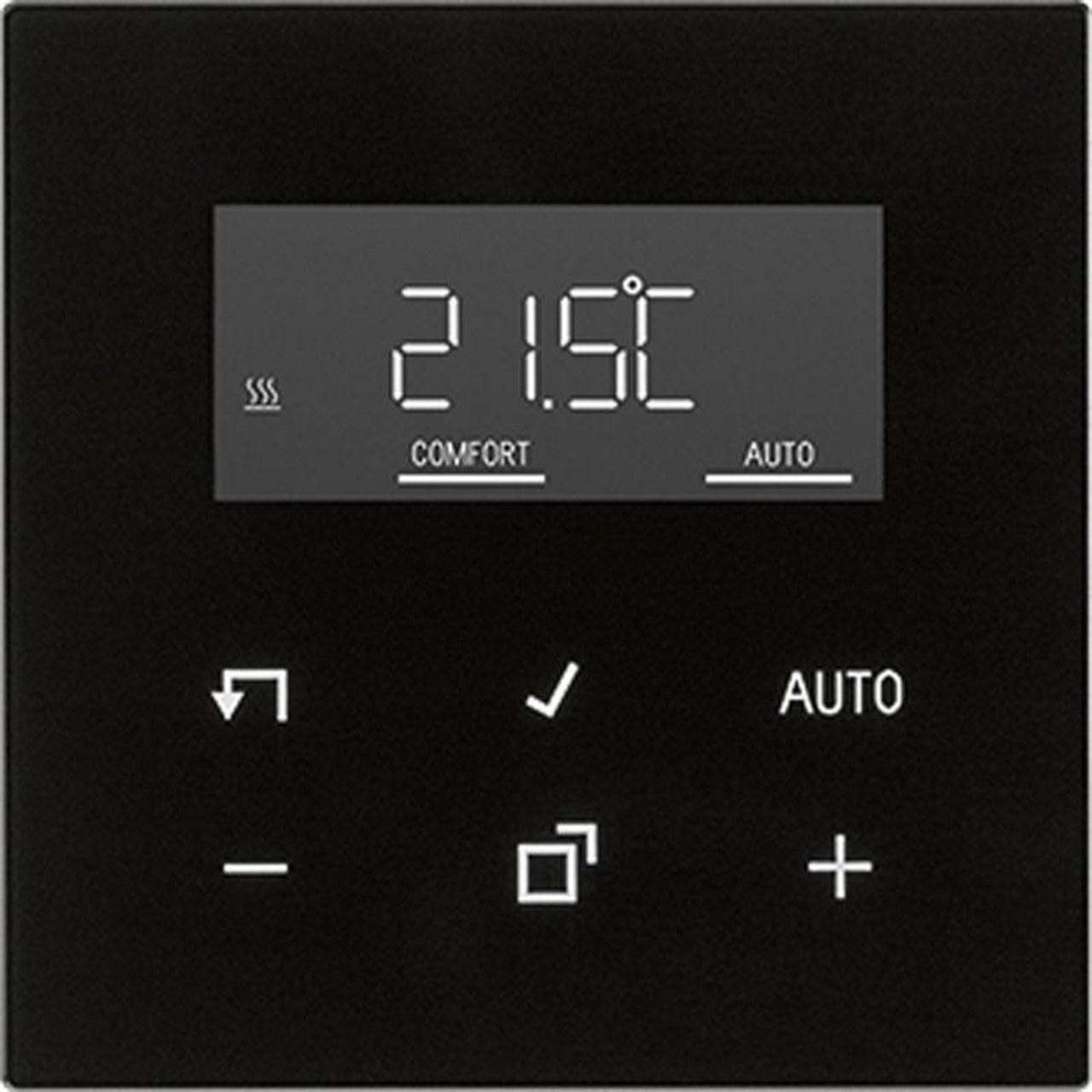 JUNG - Termostato con display estándar LS negro